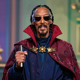 multicolor photo of snoop dogg as doctor strange by martin schoeller created at marvel cinematic universe in 4 k ultra high resolution and with portrait, with funny feeling
