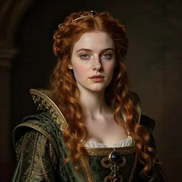 beautiful young medieval queen by charlie bowater