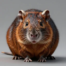 horned rat, symmetrical, highly detailed, digital art, sharp focus, trending on art station