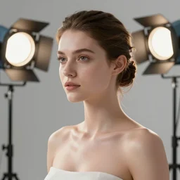 complex 3 d render, ultra detailed, beautiful natural light, studio lights, rim light, a woman wearing a white mask with black wires on her head, featured on behance, net art, made of wire, 5 0 mm lens, elegant, hyper realistic, ultra detailed, octane render, volumetric lighting, 8 k post - production