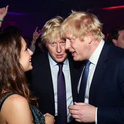Boris Johnson partying in a nightclub