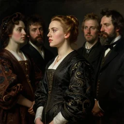side view portrait of young scarlet johansson in chinese costume by jan van eyck, tom bagshaw, jean delville, william bouguereau, albrecht durer, symbolist painting, mysterious mood