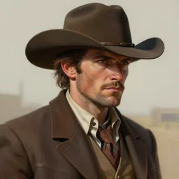 cowboy in the old west, sharp focus, intricate, elegant, digital painting, artstation, matte, highly detailed, concept art, illustration, volumetric lighting, art by greg olsen and liz lemon swindle
