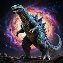 a kaiju bigger than a universe, detailed, high contrast, colorful n 9