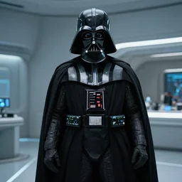 film still of Darth Vader as Cooper in Interstellar, 4k