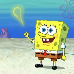 omaha beach d day spongebob squarepants colorized photograph
