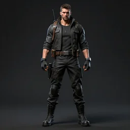 highly detailed character art of Solid Snake from Metal Gear Solid, full body, highly detailed, photo realistic, dark atmosphere, 8K, octane render, unreal engine