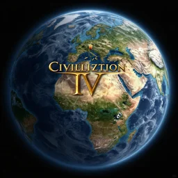 sid meyer's civilization IV menu screen, spinning earth