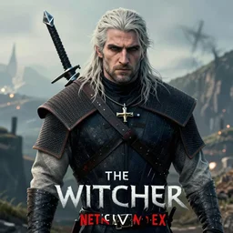 geralt of rivia!!!! ( rowan atkinson!!! ) in netflix's the witcher ( 2 0 2 2 )