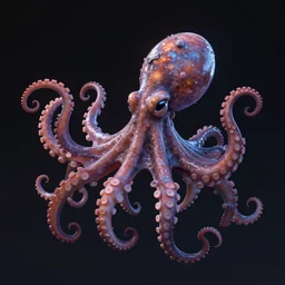 a 3 d render of a cosmic octopus