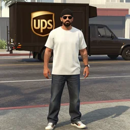 UPS man in GTA