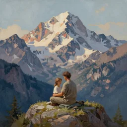 healing - mountain. highly detailed digital painting by greg rutkowski.