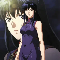 Ghost in the Shell, GitS, perfect face, Asian face, full body, ! Motoko Kusanagi !, film, adaptation, style anime, by Masamune Shirow