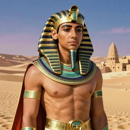 a portrait of a beautiful Egyptian Nicolas Cage wearing ancient Egyptian fashion, desert background, rich vivid colors, ambient lighting, dynamic lighting, 4k, official media, anime key visual, makoto shinkai, ilya kuvshinov, lois van baarle, rossdraws, detailed, trending on artstation