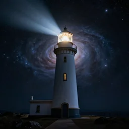 A lighthouse in the middle of the universe
