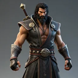 yahweh in mortal kombat, videogame 3d render, 4k, artstation