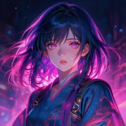 Beautiful Anime Girl Time Traveler, Dream neon, detailed, centered, digital painting, artstation, concept art, donato giancola, Joseph Christian Leyendecker, WLOP, Boris Vallejo, Breathtaking, 8k resolution, extremely detailed, beautiful, establishing shot, artistic, hyperrealistic, beautiful face, octane render, cinematic lighting, dramatic lighting, masterpiece