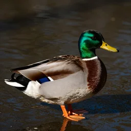 a mallard duck by patrick nagel