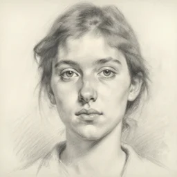 1 hour rough underpainting painting of a beautiful face, pencil drawing by john singer sargent