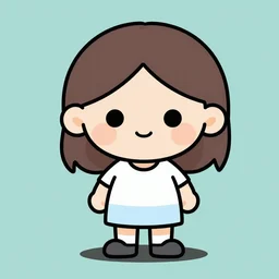 cute girl, Robert Crumb style,