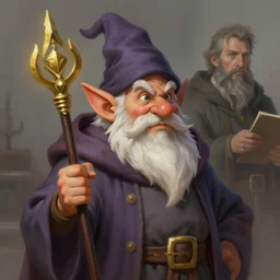 a detailed portrait of a gnome wizard, by justin gerard and jean baptiste monge, digital art, realistic painting, dnd, character design, trending on artstation
