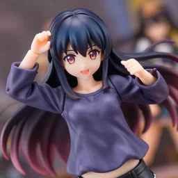 complete figure of girl wearing a comfy goth blouse, personification, tsurime eyes, tareme eyes, eyes by kon satoshi, dynamic pose, amiami, aniplex, kotobukiya, good smile company, beautiful composition, 4 5 mm lens, focal length 4, telephoto lens, hdr, iso 1 0 0, single point focus