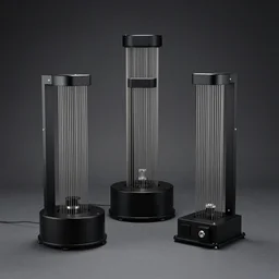 multiple new automatic systems modelling social reality biomechanical matte black obsidian with exposed metal strings dark studio 4 k