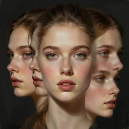 all human faces combined into one face