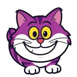 Cheshire cat, vector art-i