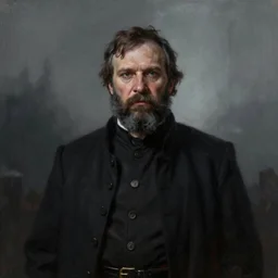 portrait of photorealistic Grigori Rasputin, centered, digital painting, artstation, concept art, by donato giancola, Sean Yoro, Greg Rutkowski, trending on Artstation, Joseph Christian Leyendecker, WLOP, Boris Vallejo, dark, moody, foggy