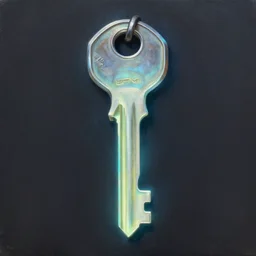 glowing key, photorealistic painting by mandy jurgens, trending on artstation, photorealism, detailed painting, behance hd, hyper realism