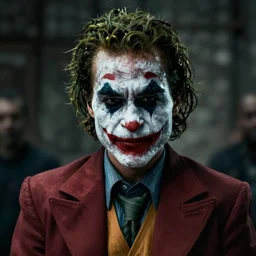 kanye west as the joker, octane render, 8k, scary, nightmare, cinematic