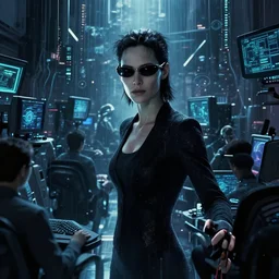 humanity after realizing existence is runned by computers on a matrix