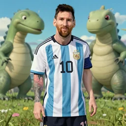 Leo Messi in a studio ghibli movie