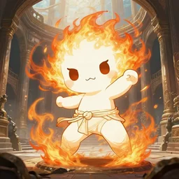 kawaii, dynamic brush strokes, linear gamma, dynamic pose, natural light, fighter of ashes, sophisticated composition, old masters light composition, procedurally generated, beholder of eternity, beautiful ancient epic arena, substancedesigner, pbr, ultra detailed, hyperrealistic, megascans, volumetric light, concept master artist, painttoolsai 2, pixiv face
