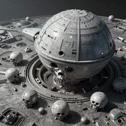 death star surface, greebles, nurnies, very detailed