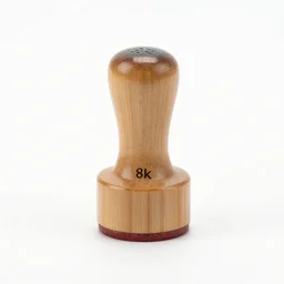bamboo wax seal stamp, 8k product photo, isolated on a pure white background, centered, entire object in frame, sharp focus, soft studio lighting