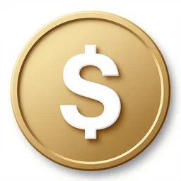 single coin ui 2 d p and s letters in the centre