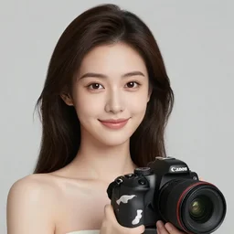 very detailed, photorealistic digital art a beautiful young woman, from the waist up, with sharp features, a beautiful face, soft smile, under studio lighting, taken with a canon eos camera with 1 3 5 mm focal length