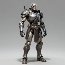 The full body of a cyborg Man Character Warrior, Concept art, detailed