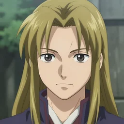 close - up portrait of edward elric from fullmetal alchemist, long haired, highly detailed, by frank frazetta, keith parkinson and greg rutkowski and aleksandra skiba
