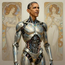 barack obama as a organic cyborg, diffuse lighting, fantasy, intricate, elegant, highly detailed, lifelike, photorealistic, digital painting, artstation, illustration, concept art, smooth, sharp focus, art by john collier and albert aublet and krenz cushart and artem demura and alphonse mucha