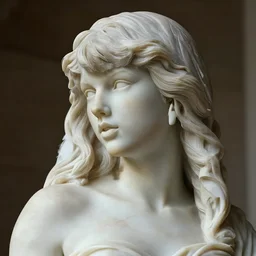 taylor swift as a marble statue