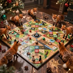 board game based on foxes and christmas