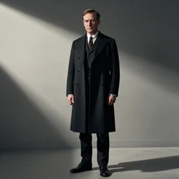 evelyn waugh in a studio still from judgement at nuremberg