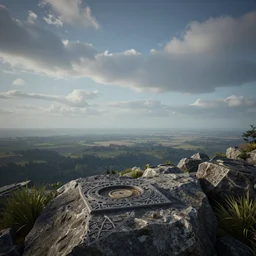 cid garlond overlooking the horizon, ultra detailed, cinematic shot, photorealistic, octane render, high definition, fine details