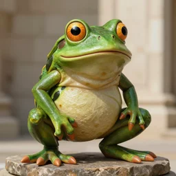 Pepe the Frog Burgundian Deus Vult Crusade in the style of Michelangelo