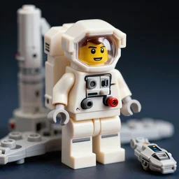 lego astronaut in the spaceship by goro fujita, realism, sharp details, cinematic, highly detailed, digital,