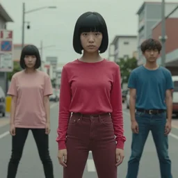 film still from the new live - action netflix movie adaptation,'one punch man'