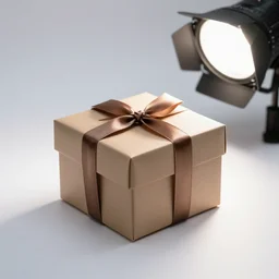 photo still of a gift box, 8 k, studio lighting bright ambient lighting key light, 8 5 mm f 1. 8